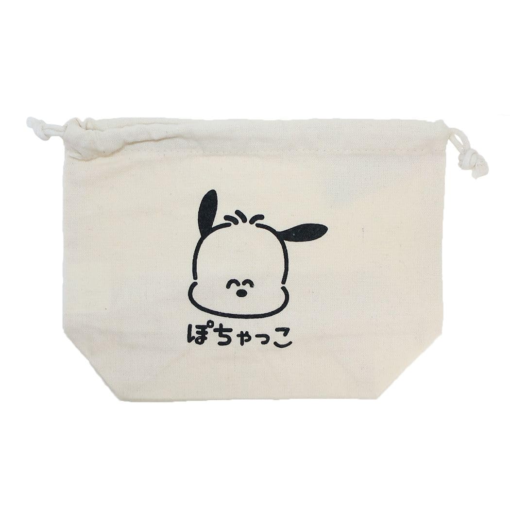 Amazon.co.jp: ポチャッコ[巾着袋]マチ付ききんちゃくポーチ/おえかき